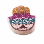 Porte-Encens en Stéatite – Hamsa Arbre de Vie – 9×6 cm