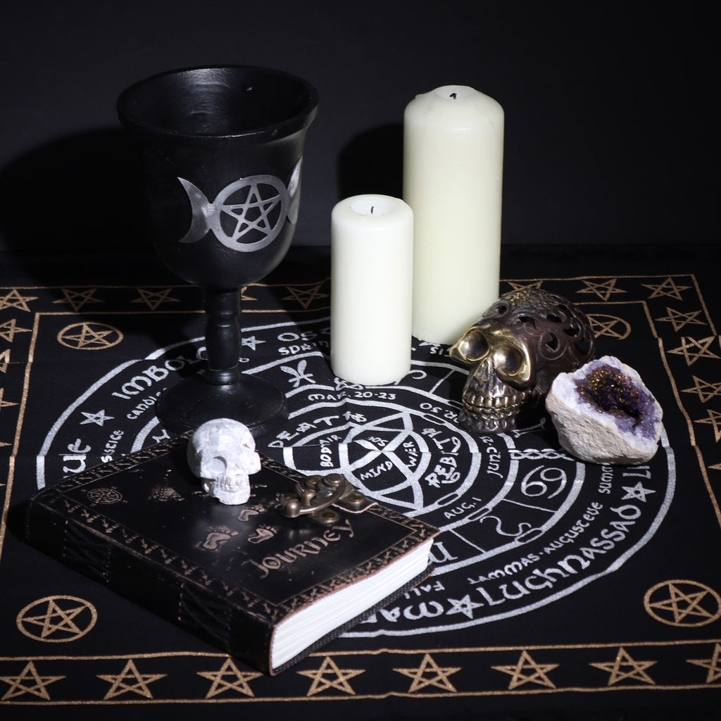 Tapis d'Autel Frangé – Vie Mort Renaissance