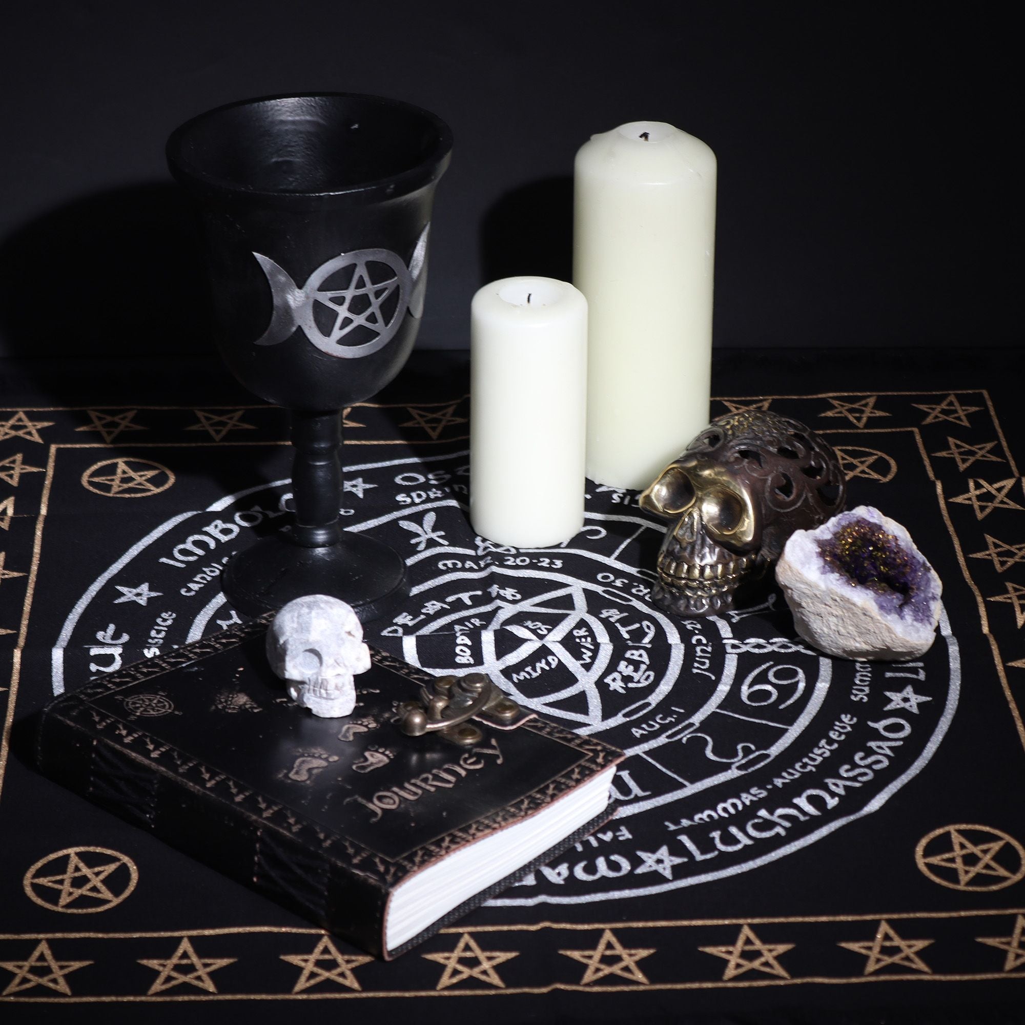 Tapis d'Autel Frangé – Vie Mort Renaissance