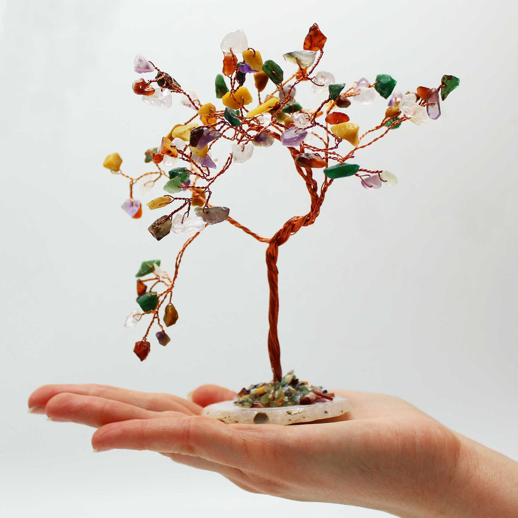 Arbre de Vœux en Gemmes – Épidote Flocon de Neige