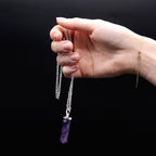 Pendentif Pointe – Quartz Clair (Grand Format)