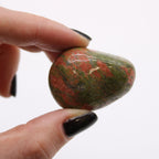 Lot de 6 Grosses Pierres Roulées – Unakite (Afrique)