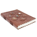 Carnet en Cuir – 7 Chakras – 22,5×15 cm