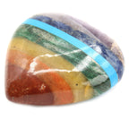 Set de 7 Cœurs Chakras – Pierres Naturelles