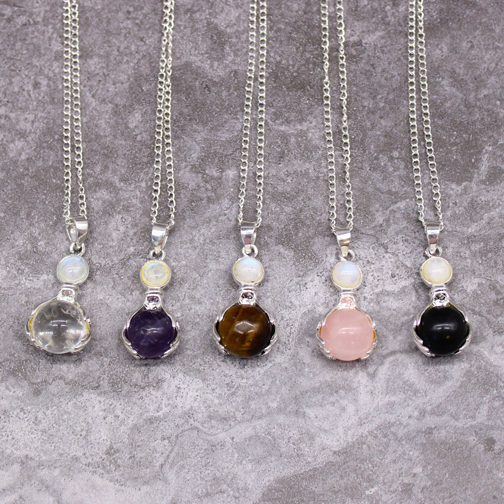 Pendentif Pointe – Œil de Tigre (Petit Format)