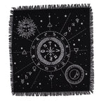 Tapis d'Autel Frangé – Lune & Soleil