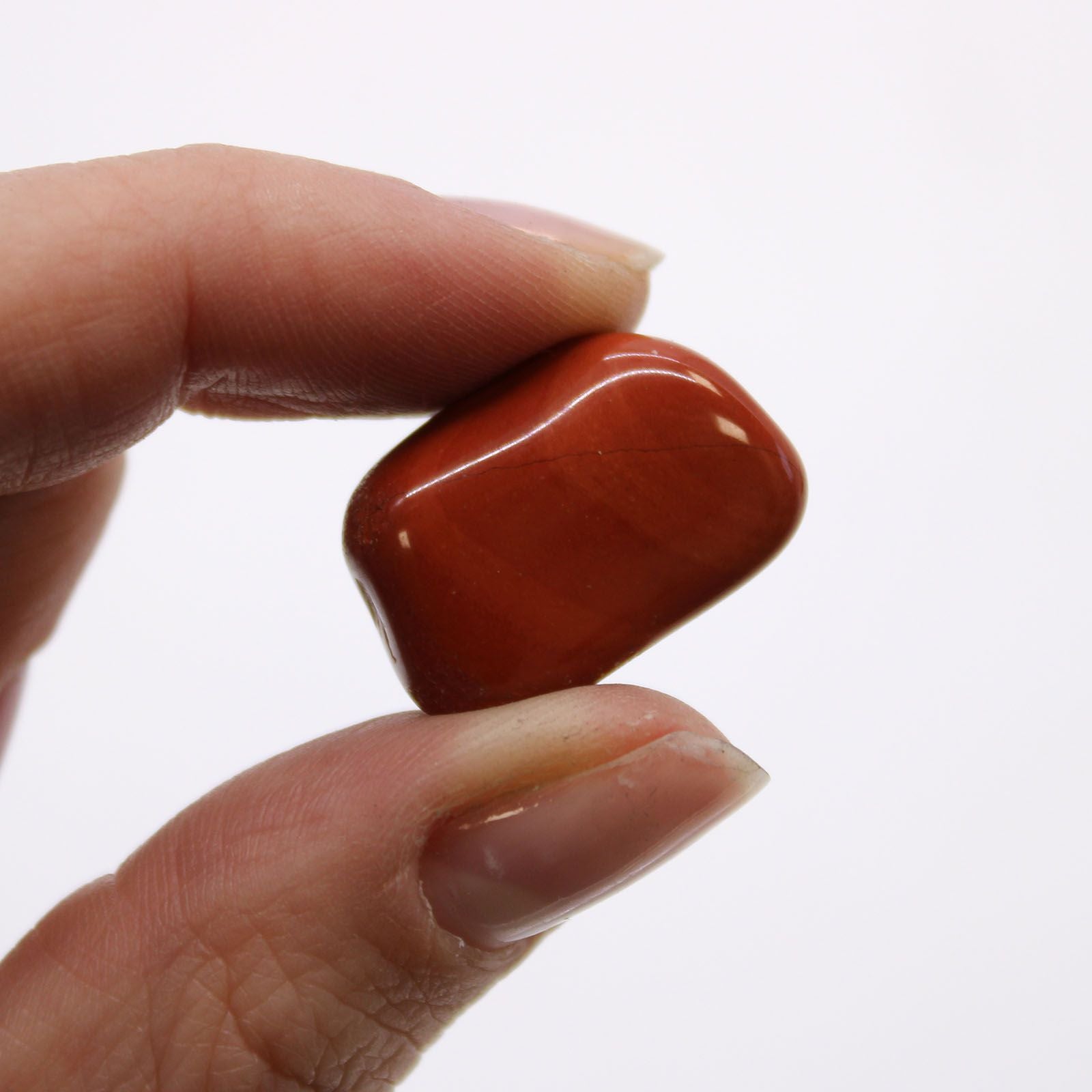 Sachet de 24 Petites Pierres Roulées – Jaspe Rouge