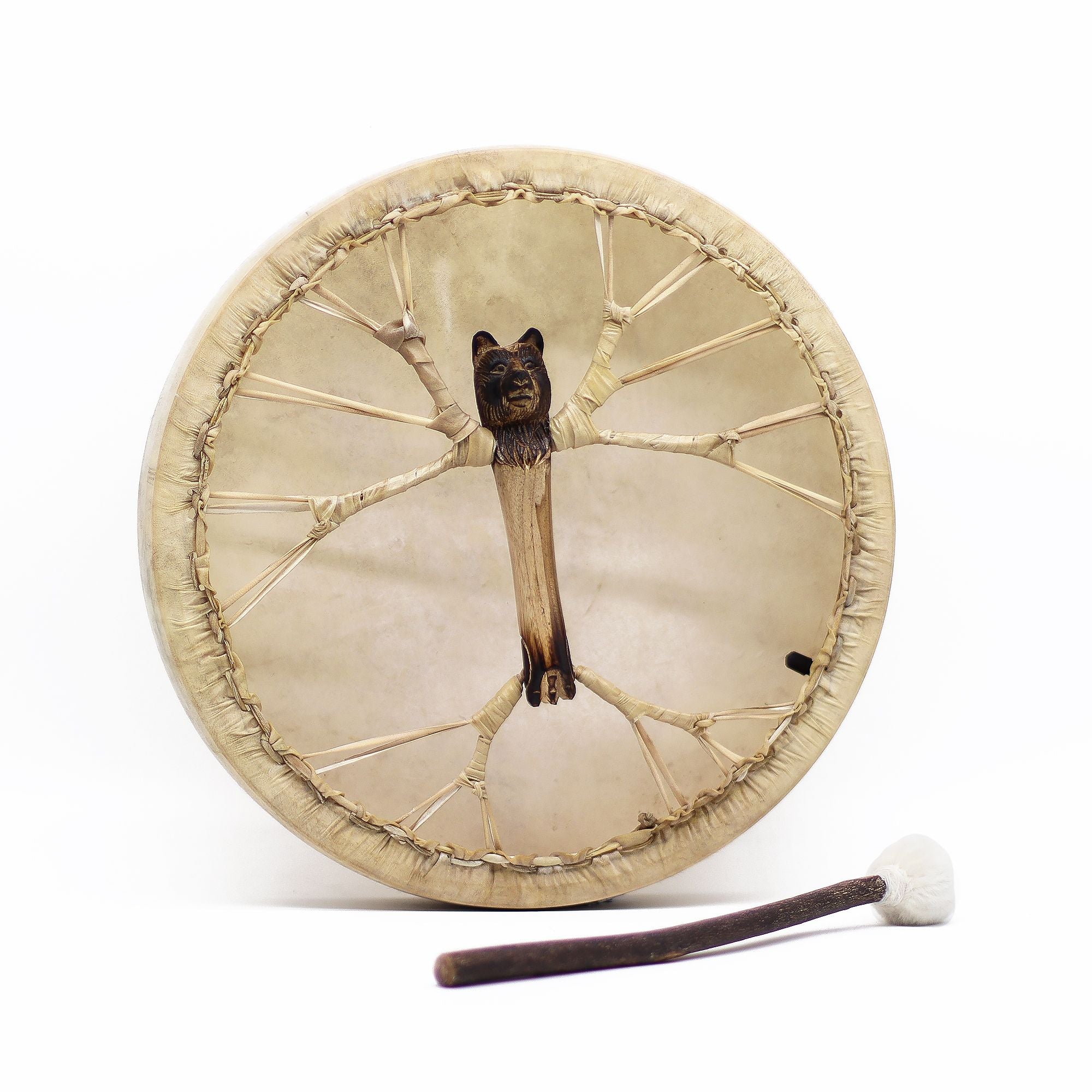 Tambour Chamanique Esprit de l'Ours – Accordable – 40 cm