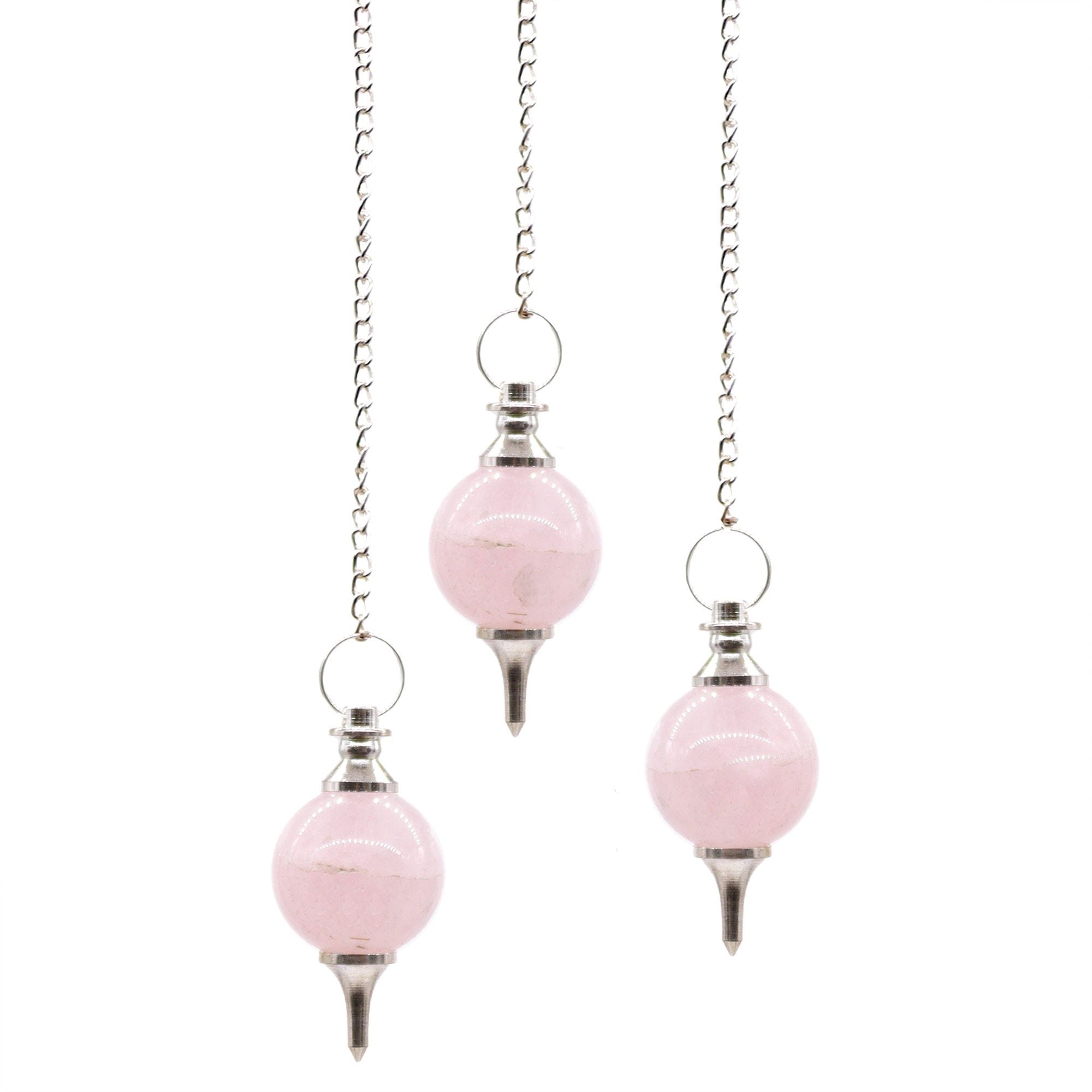 Pendule Sphère – Quartz Rose