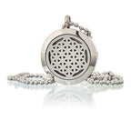 Collier Diffuseur d'Aromathérapie – Fleur de Vie – 25 mm