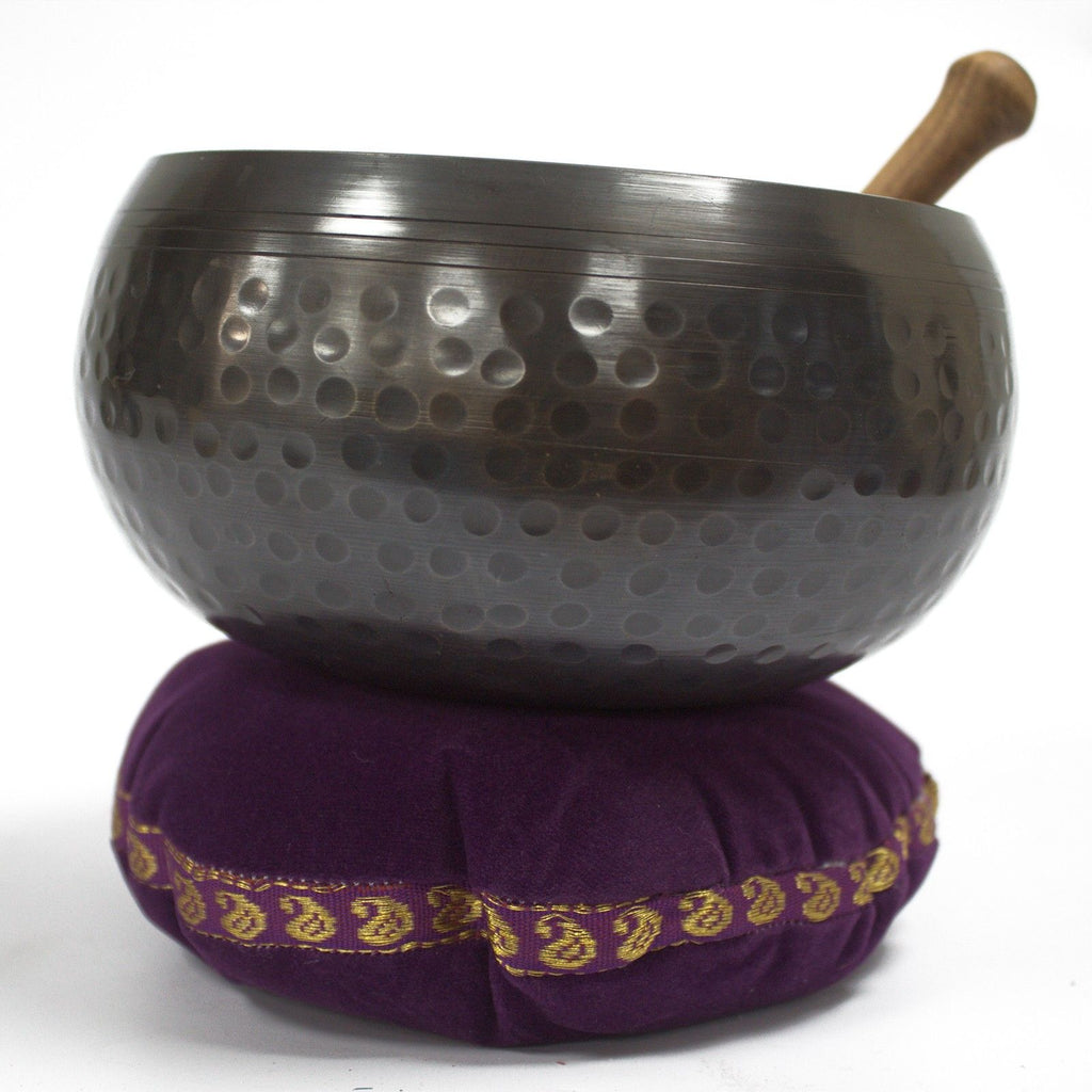 Coussin de Bol Tibétain en Velours – 16 cm