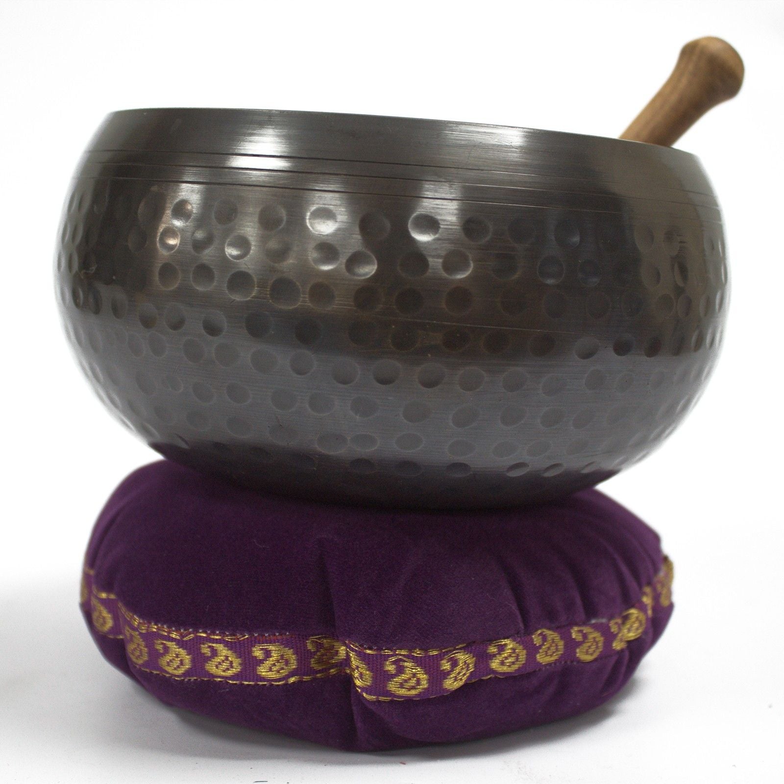 Coussin de Bol Tibétain en Velours – 16 cm