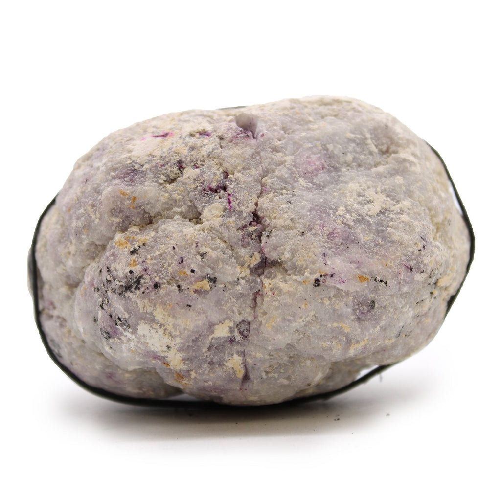 Géode en Calcite Colorée – Roche Rose – Or