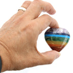 Set de 7 Cœurs Chakras – Pierres Naturelles