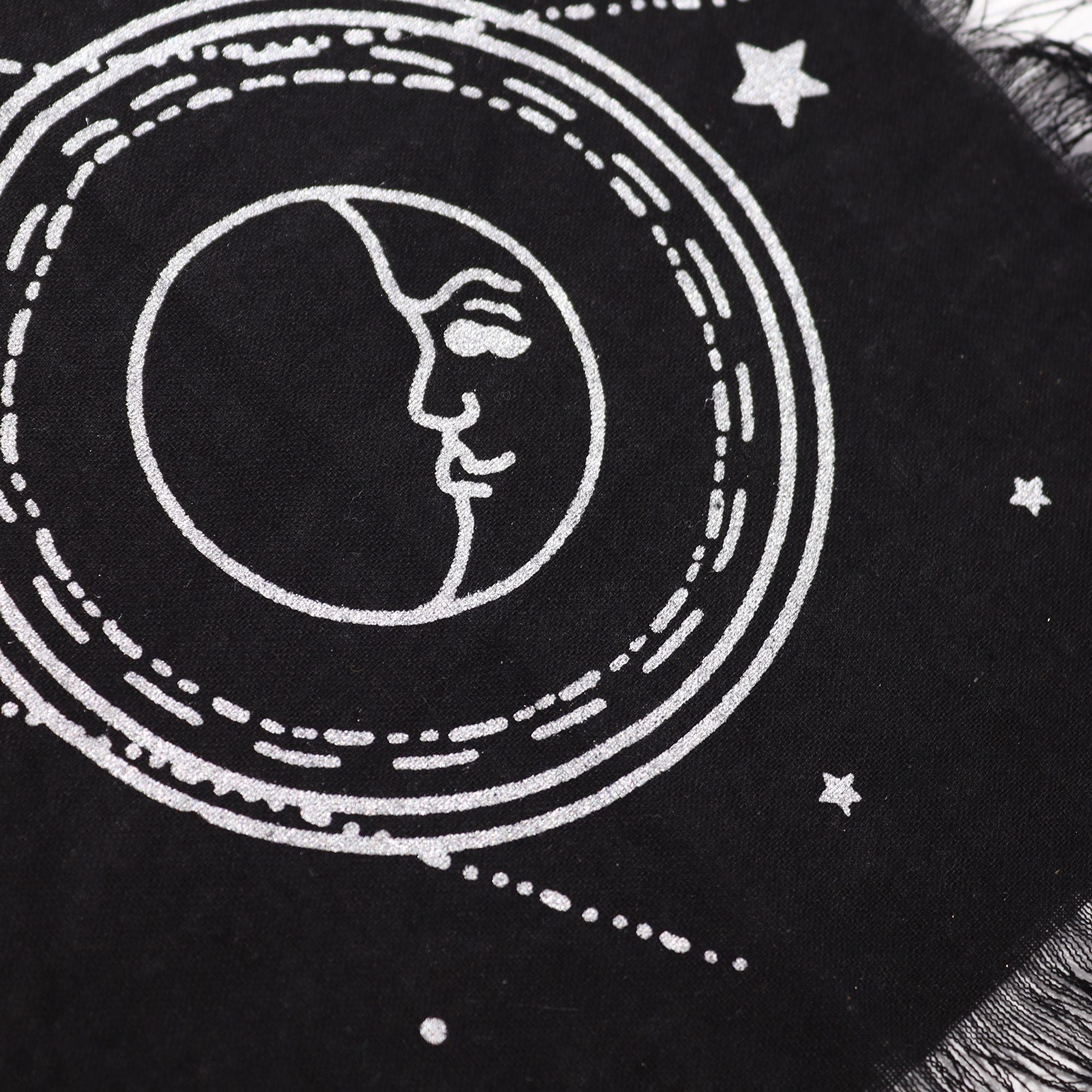 Tapis d'Autel Frangé – Lune & Soleil