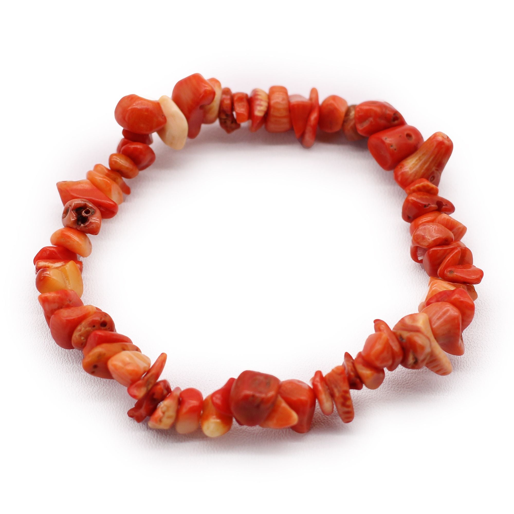 Bracelet Chipstone en Coralite – Éclats d'Océan