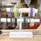 Bracelet Mala – Grenat Sang – Pierres Rondes