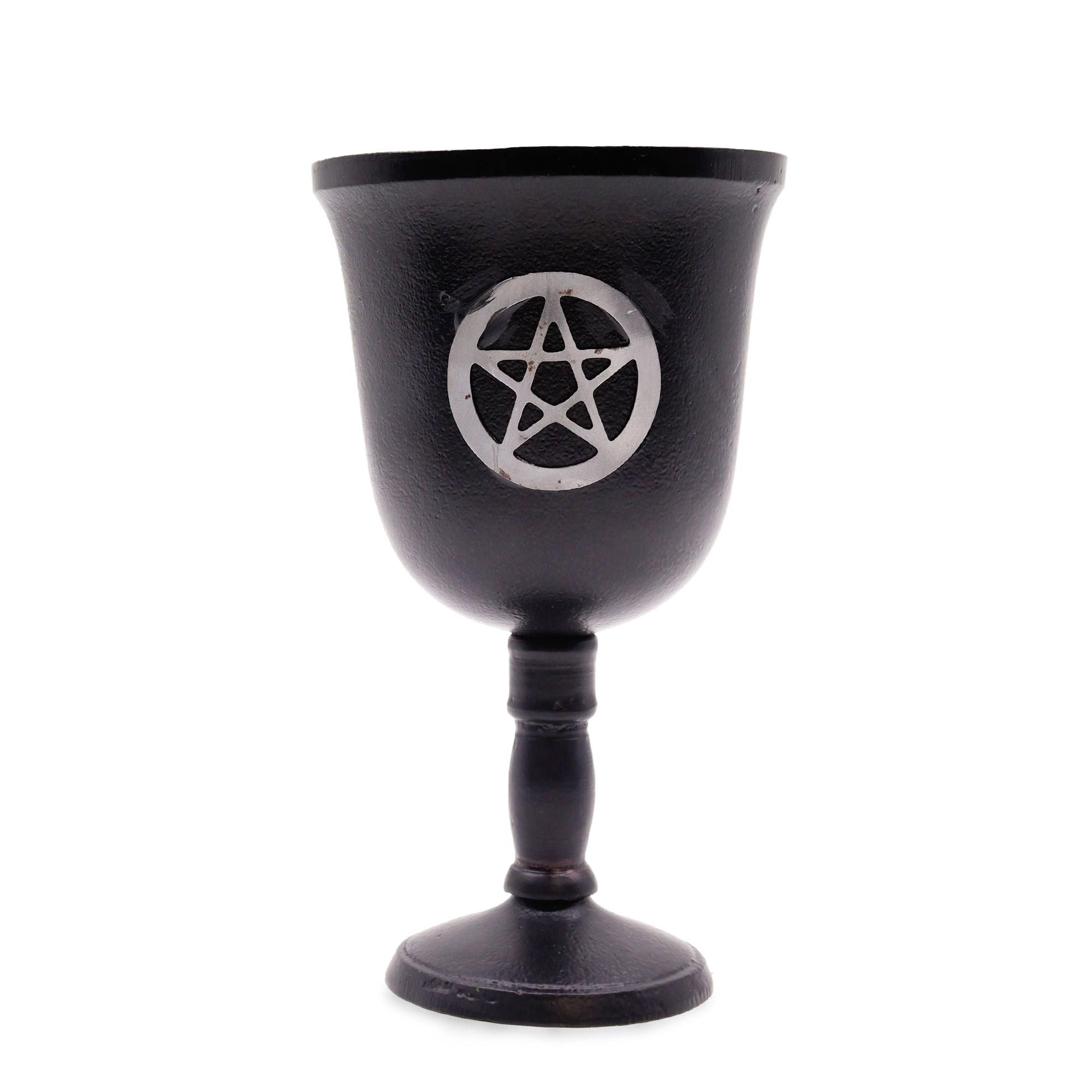 Calice Rituel en Fer – Pentagramme – 20×11 cm