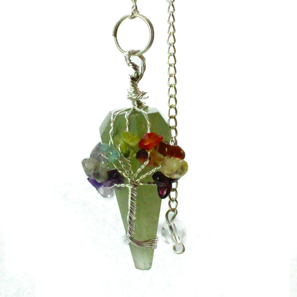 Pendule Sept Chakras en Aventurine