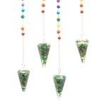 Pendule Orgonite Chakra – Aventurine Verte
