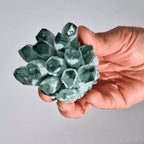 Cluster de Quartz Naturel – Quartz Vert Fantôme