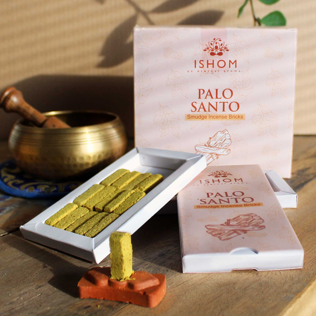 Set de 15 Briques d'Encens Naturel et Brûleur – Palo Santo