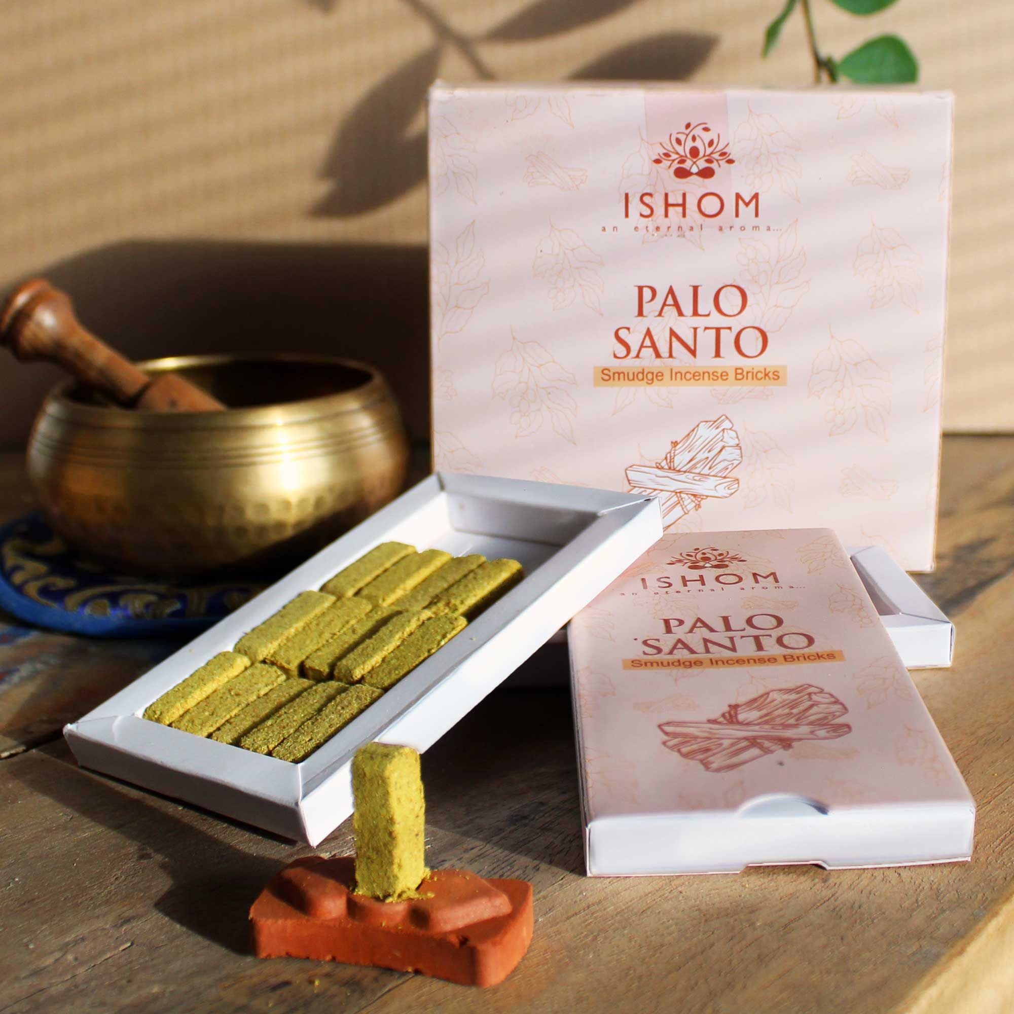 Set de 15 Briques d'Encens Naturel et Brûleur – Palo Santo