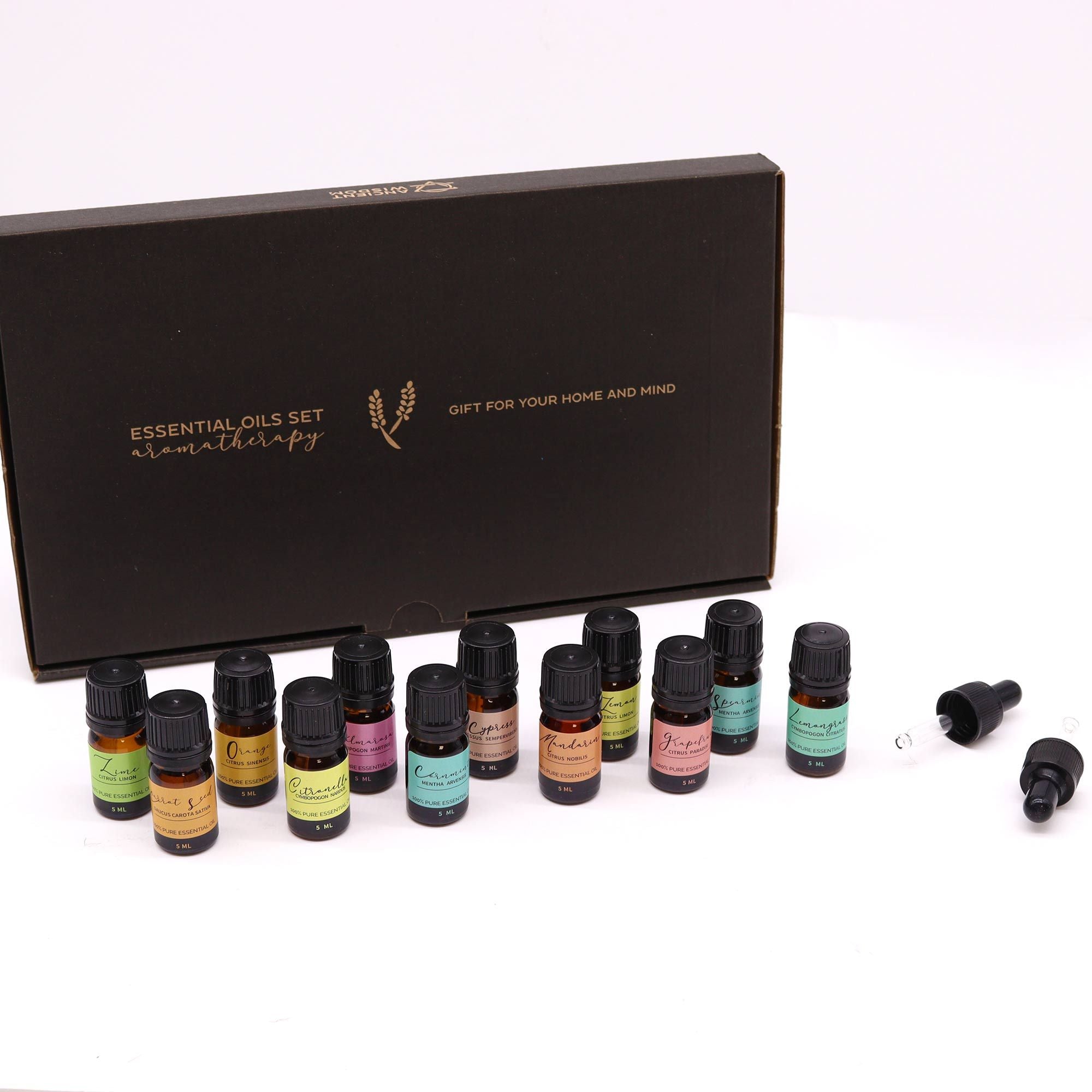Coffret d’Huiles Essentielles – Été Solaire – 12 x 5 ml