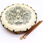 Tambour Chamanique Hamsa – 30 cm avec 2 Baguettes