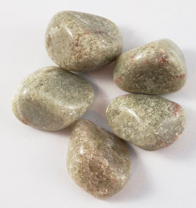 Sachet de 24 Grosses Pierres Roulées – Aventurine Blanche