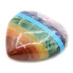 Set de 7 Cœurs Chakras – Pierres Naturelles