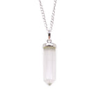 Pendentif Pointe – Quartz Clair (Grand Format)