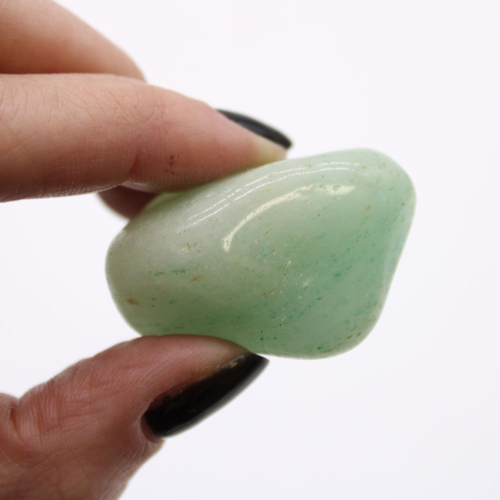 Sachet de 12 Pierres Roulées Moyennes – Aventurine Verte