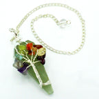 Pendule Sept Chakras en Aventurine