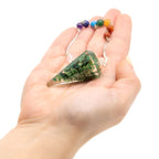 Pendule Orgonite Chakra – Aventurine Verte