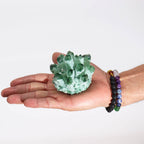 Cluster de Quartz Naturel – Quartz Vert Fantôme