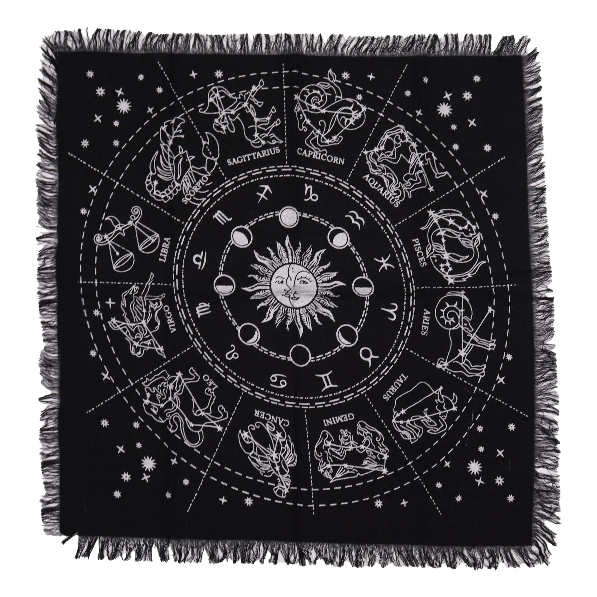 Tapis d'Autel Frangé – Horoscope (Zodiaque)