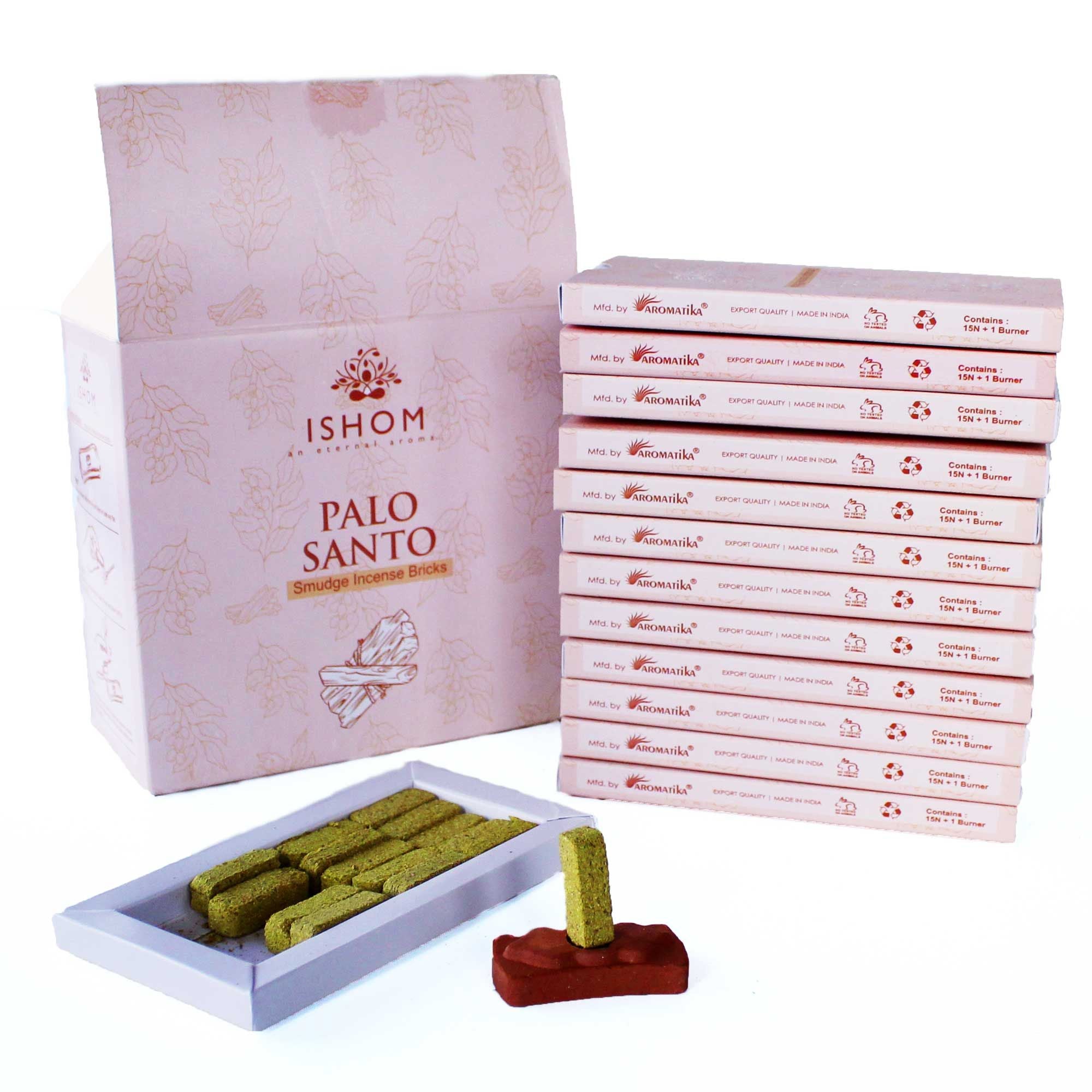 Set de 15 Briques d'Encens Naturel et Brûleur – Palo Santo