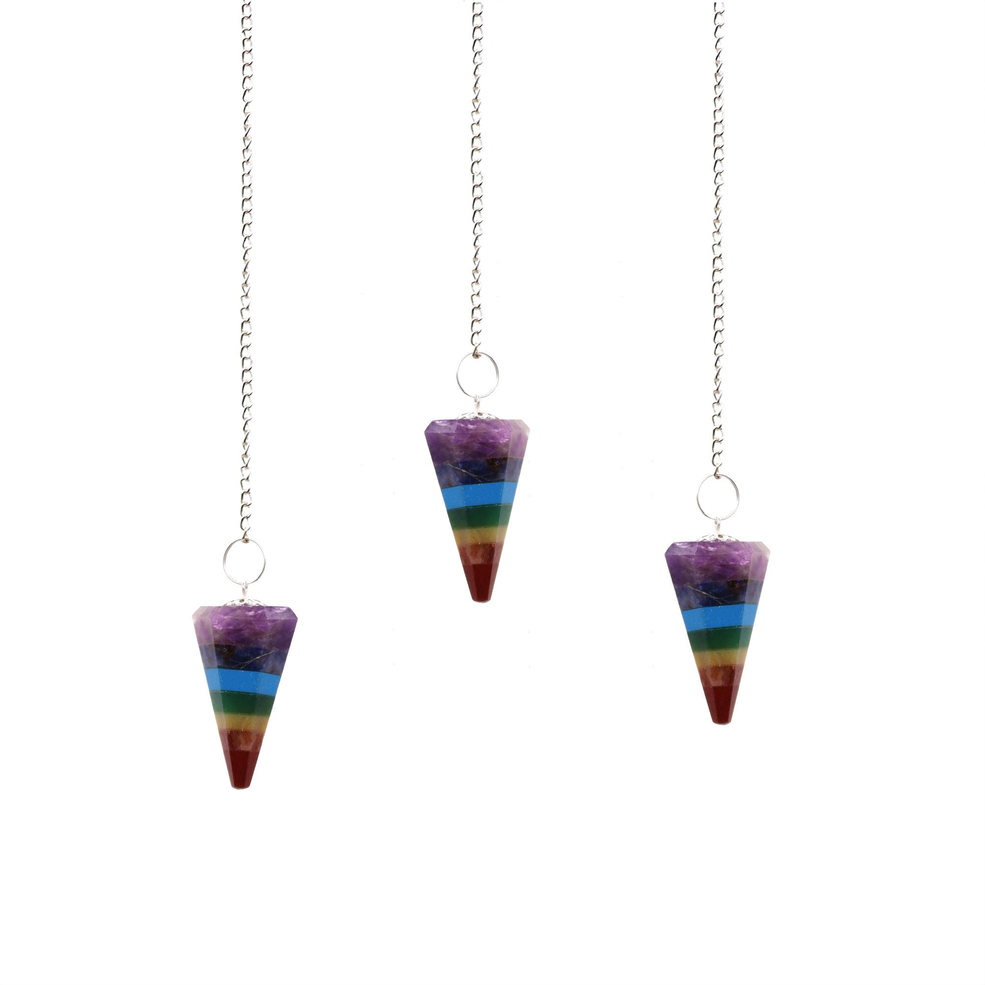 Pendule Chakra – 7 Pierres