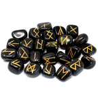 Runes Indiennes en Pochette – Agate Noire