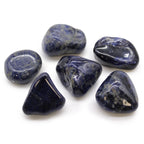 Lot de 6 Grosses Pierres Roulées – Sodalite Bleu Pur (Afrique)
