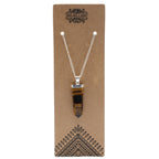 Pendentif Crayon Plat – Œil de Tigre