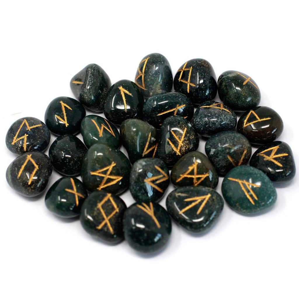 Runes Indiennes en Pochette – Héliotrope (Jaspe Sanguin)