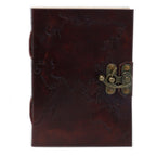 Carnet en Cuir – Carte du Monde Gravée – 18×13 cm