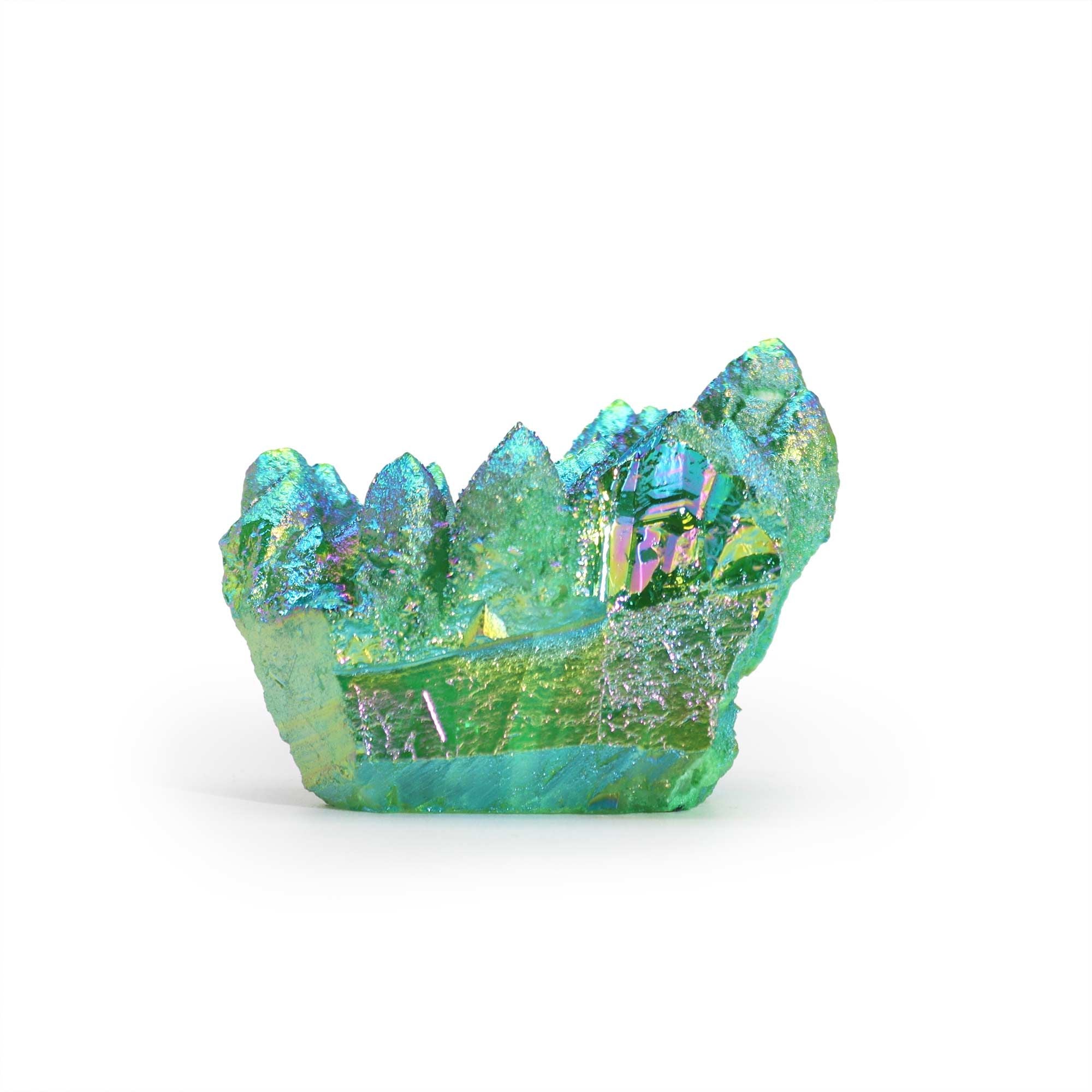 Cluster de Quartz Aura – Vert Flame