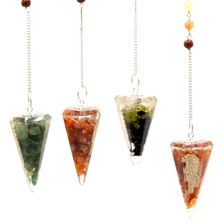 Pendule Orgonite Chakra – Aile d'Ange