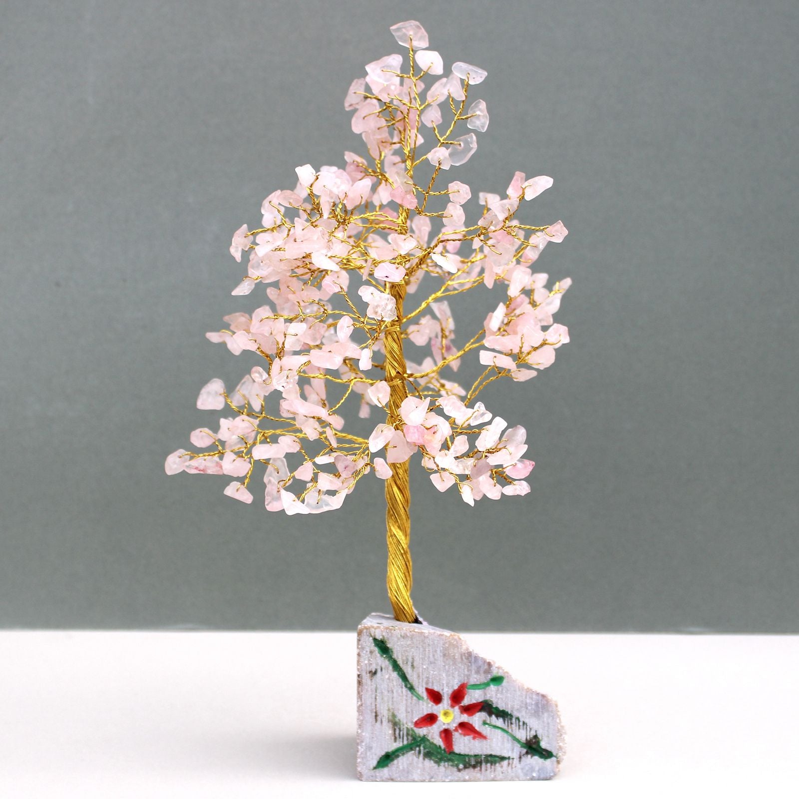 Arbre de Gemmes Indien – Quartz Rose – 320 Pierres