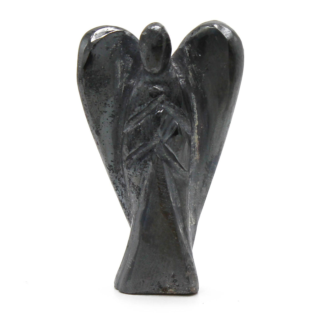 Ange en Gemme Sculpté – Hématite