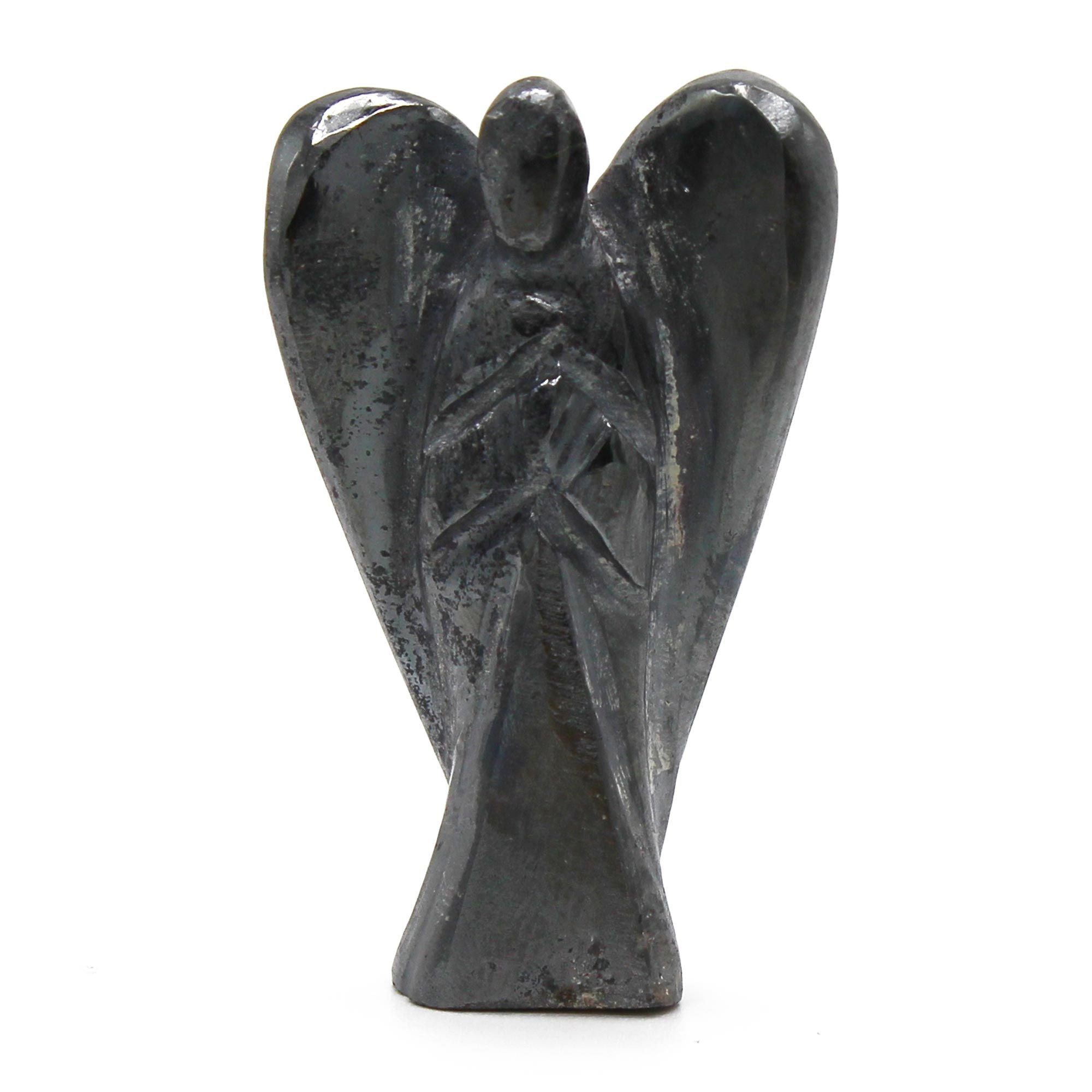 Ange en Gemme Sculpté – Hématite