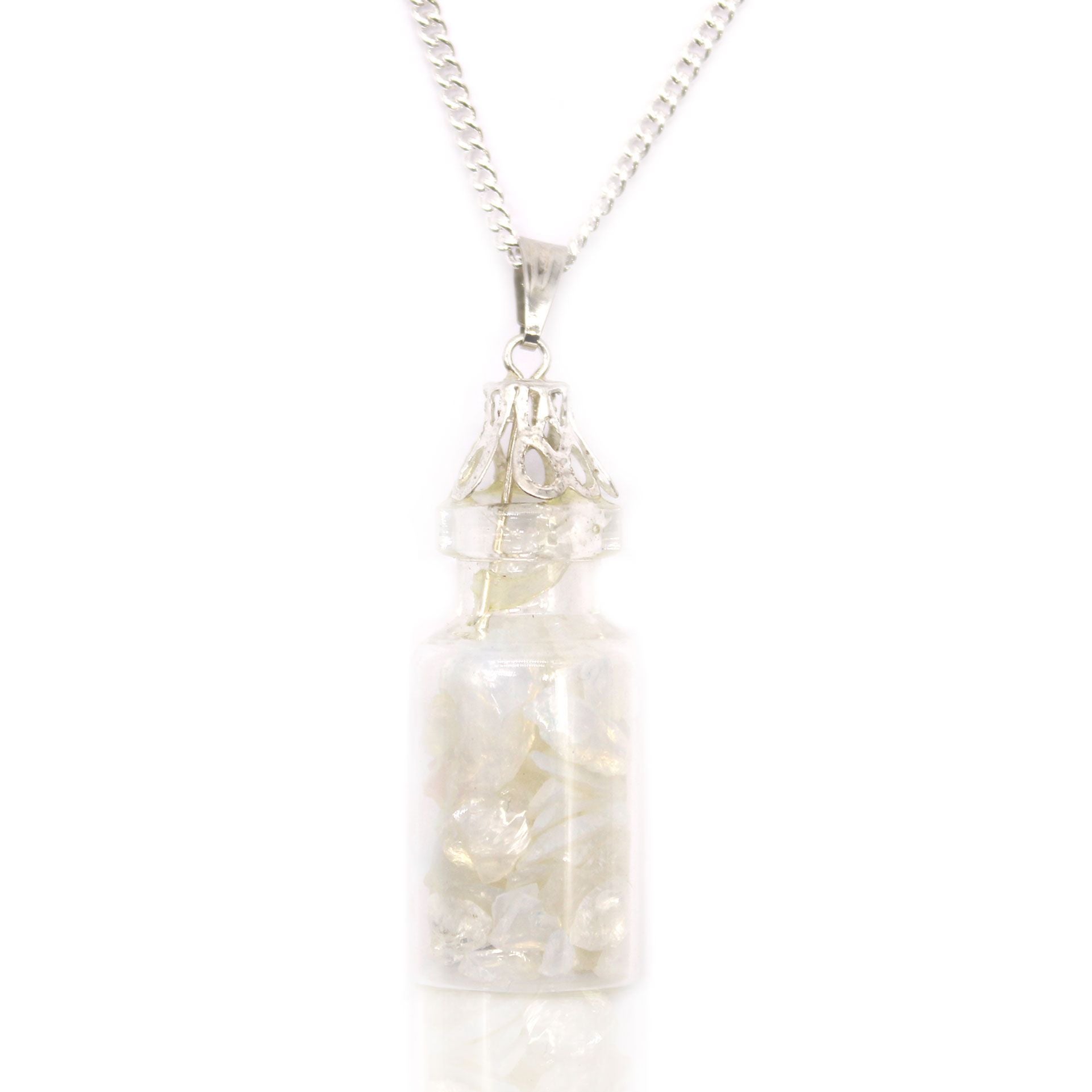Collier Flacon de Pierres – Opalite
